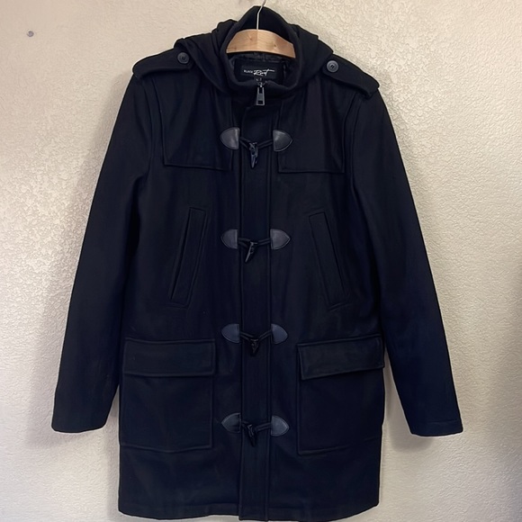 Black Rivet Jackets & Coats Black Rivet Wool Trench Coat Whood